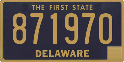DE license plate 871970