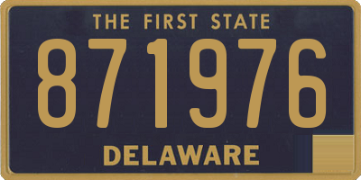 DE license plate 871976