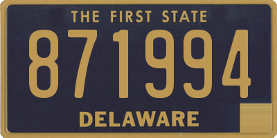 DE license plate 871994