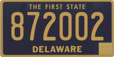 DE license plate 872002