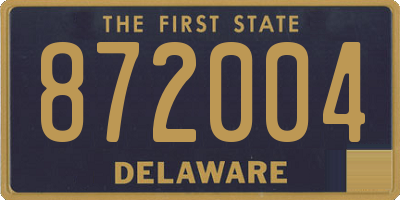 DE license plate 872004