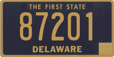 DE license plate 87201