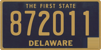 DE license plate 872011