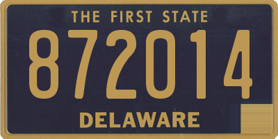 DE license plate 872014