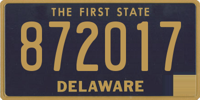 DE license plate 872017