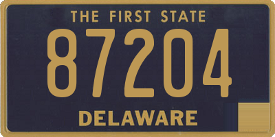 DE license plate 87204