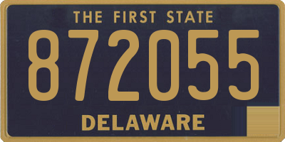 DE license plate 872055
