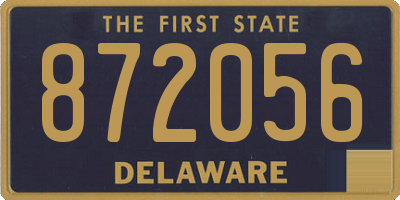 DE license plate 872056