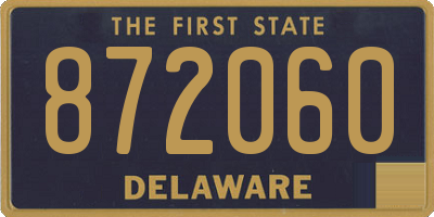 DE license plate 872060