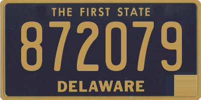 DE license plate 872079