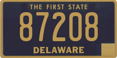 DE license plate 87208