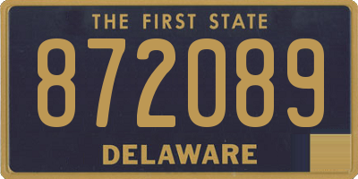 DE license plate 872089