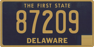 DE license plate 87209