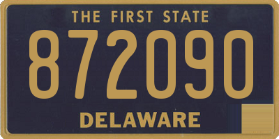 DE license plate 872090
