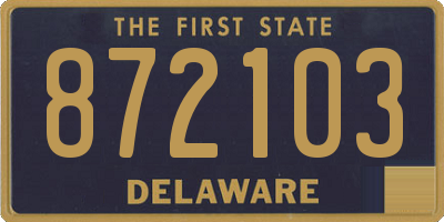 DE license plate 872103