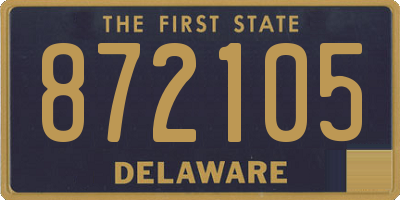 DE license plate 872105