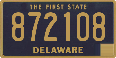 DE license plate 872108