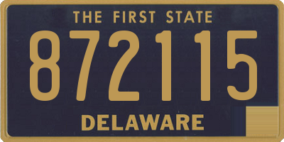 DE license plate 872115