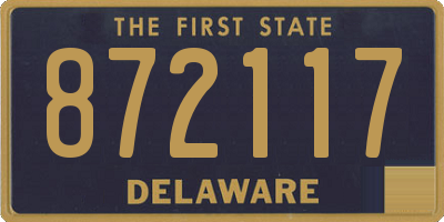 DE license plate 872117