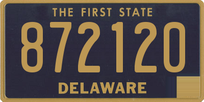 DE license plate 872120