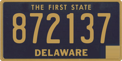 DE license plate 872137