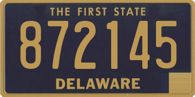 DE license plate 872145