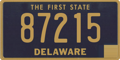DE license plate 87215