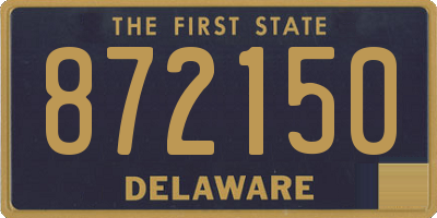 DE license plate 872150