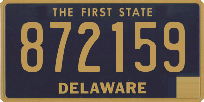 DE license plate 872159