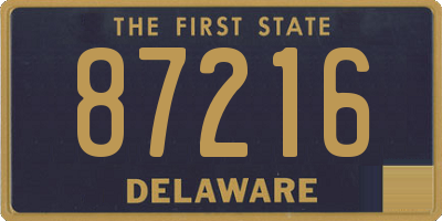 DE license plate 87216
