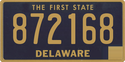 DE license plate 872168