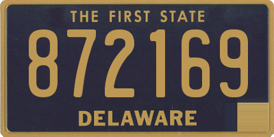 DE license plate 872169