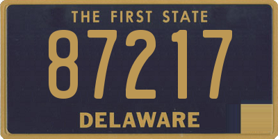 DE license plate 87217