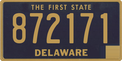 DE license plate 872171
