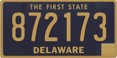 DE license plate 872173