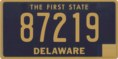 DE license plate 87219