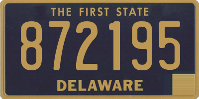 DE license plate 872195