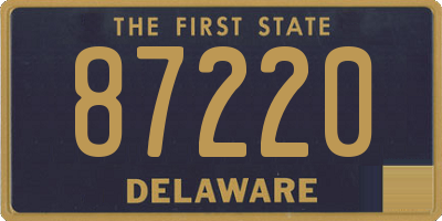 DE license plate 87220