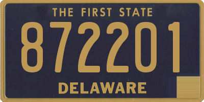 DE license plate 872201