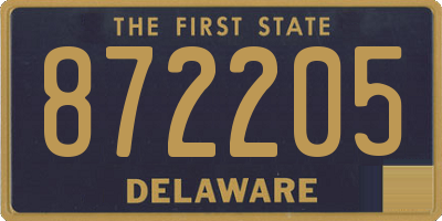 DE license plate 872205
