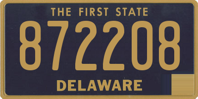 DE license plate 872208
