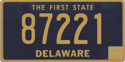 DE license plate 87221