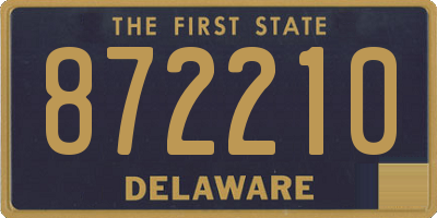 DE license plate 872210