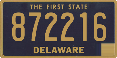DE license plate 872216