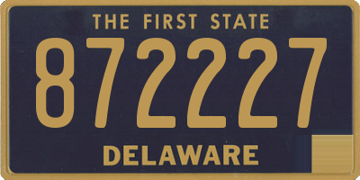 DE license plate 872227