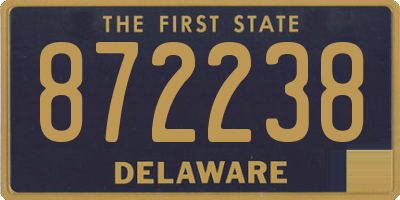DE license plate 872238