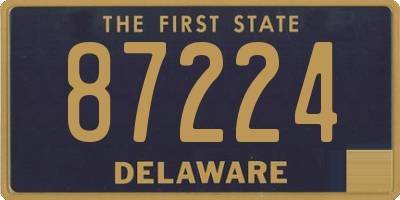 DE license plate 87224