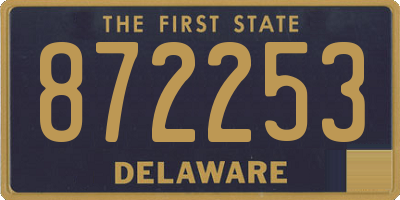 DE license plate 872253