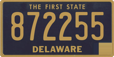 DE license plate 872255