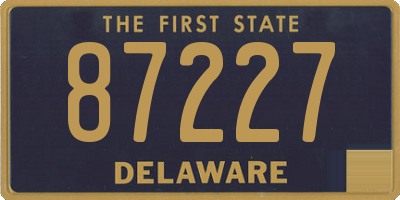 DE license plate 87227